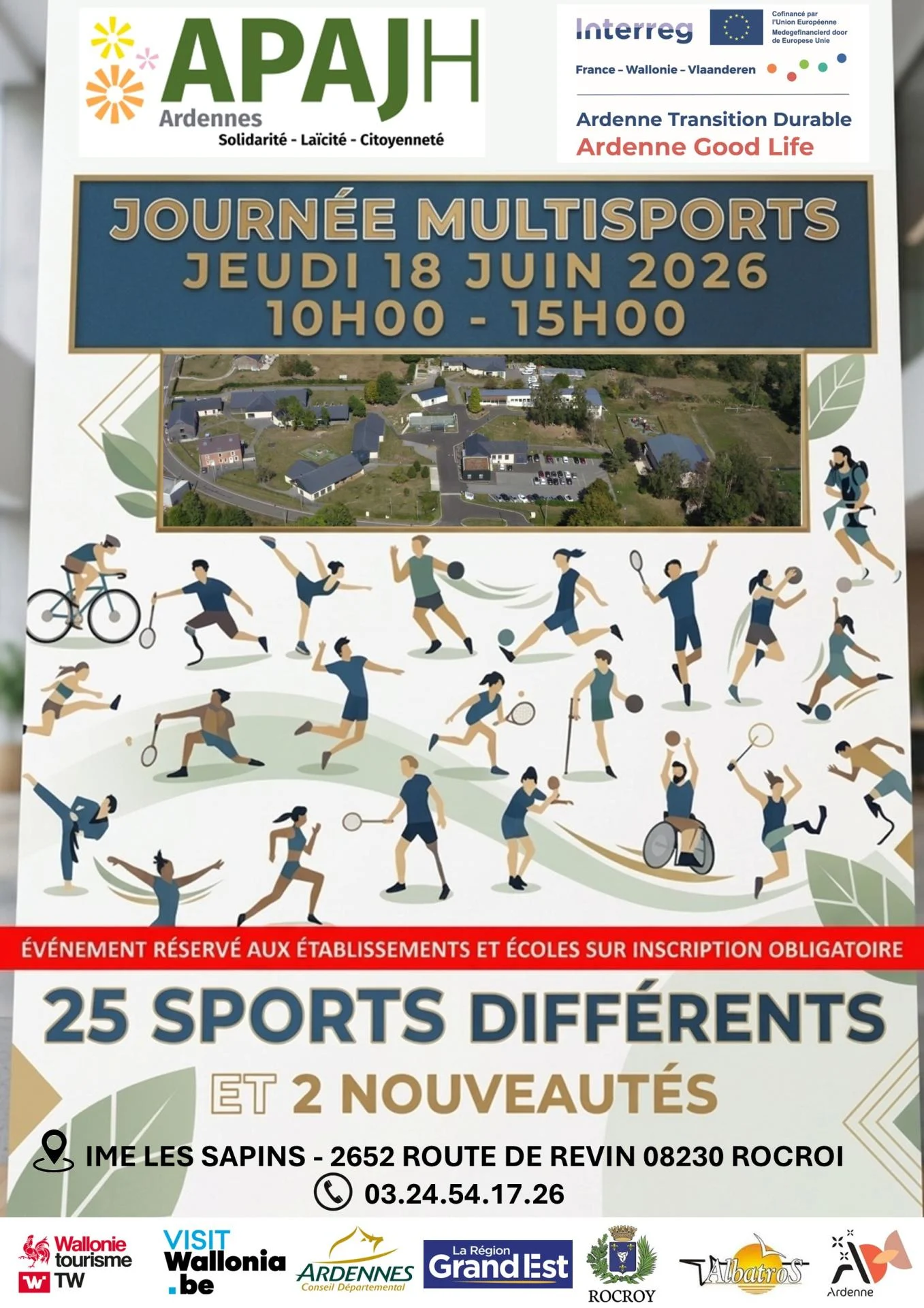 Affiche journee sportive 18 juin 2026