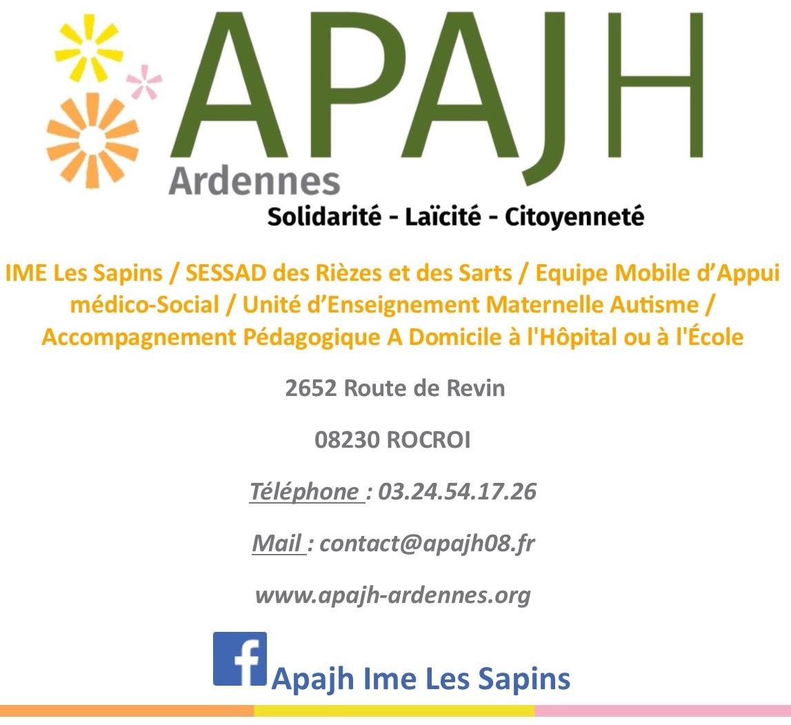 Logo apajh08 avec adresse